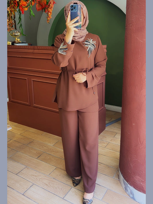 Free Coffe Kahve Pantolon Takım
