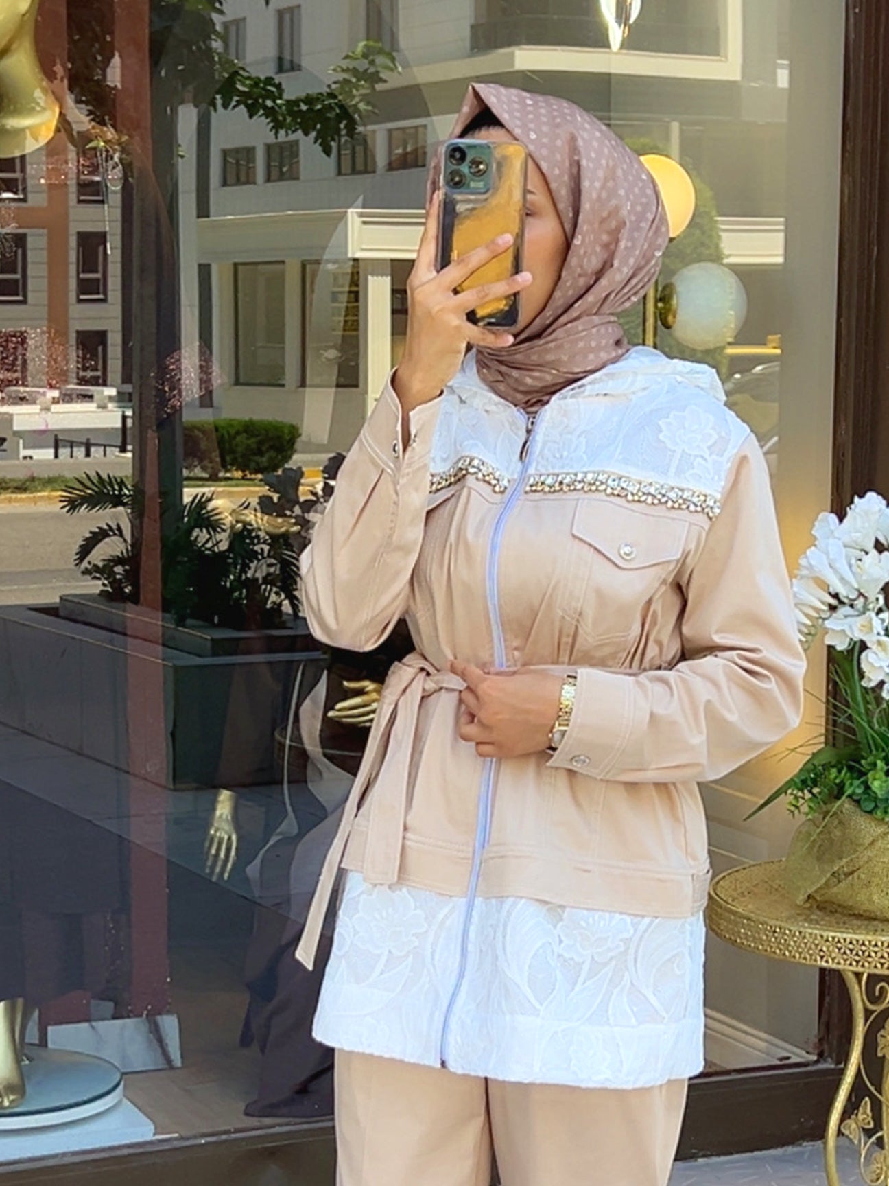 Crema Bianca Pantolon Ceket Takım