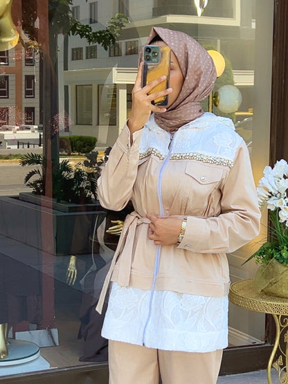 Crema Bianca Pantolon Ceket Takım