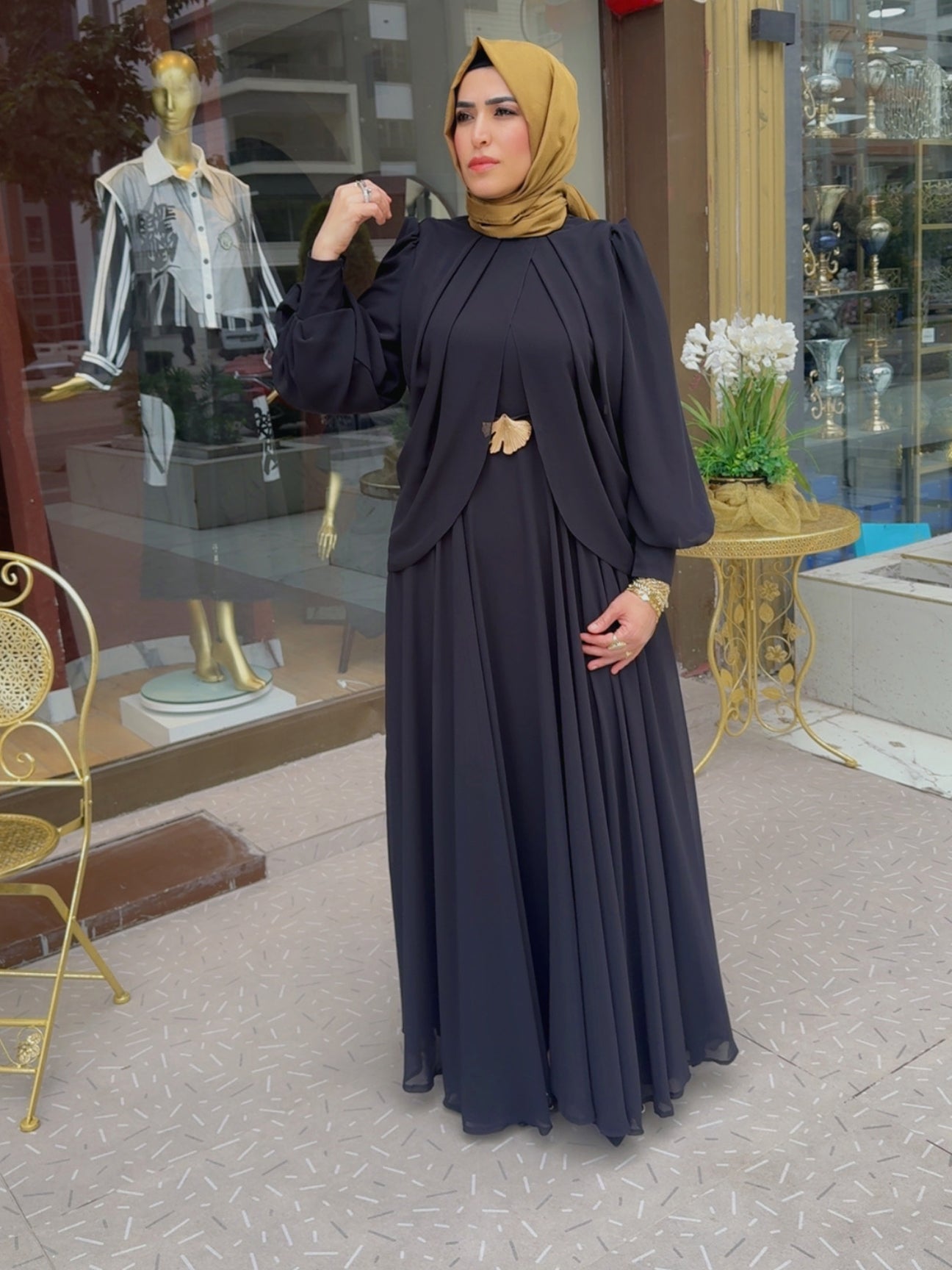 Ombra Siyah Elbise