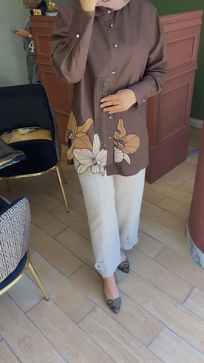 Fioretta Açık Kahve Gömlek